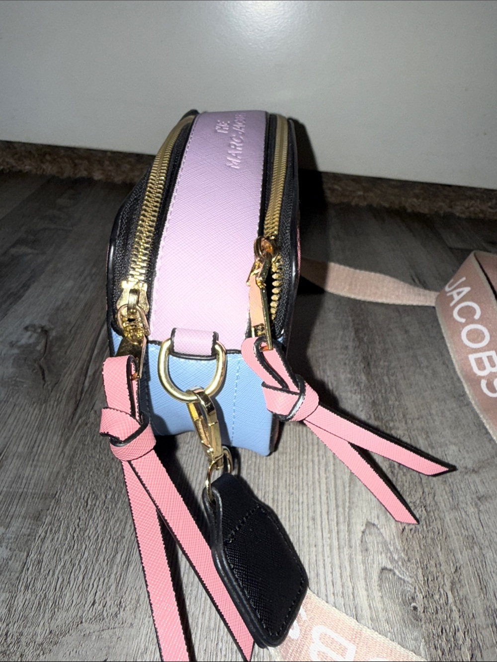 Marc Jacobs Pink and Lavender Snapshot Crossbody Bag - Picture 6 of 8